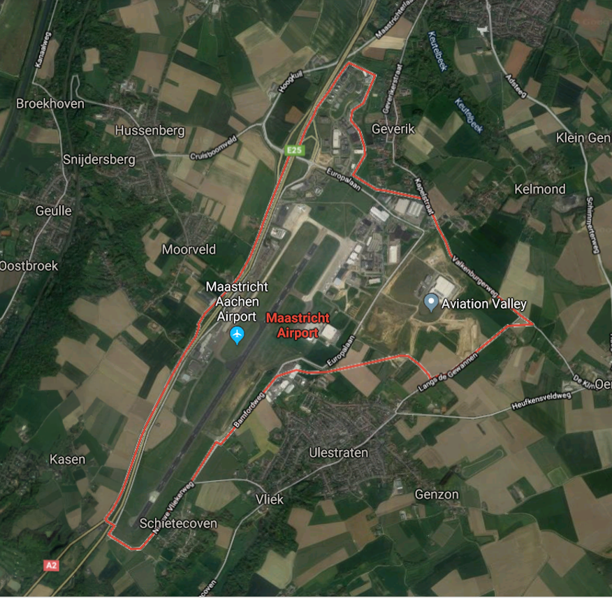 Figuur 6.30 Luchthavengebied Maastricht Aachen Airport Luchthavengebied Maastricht Aachen Airport